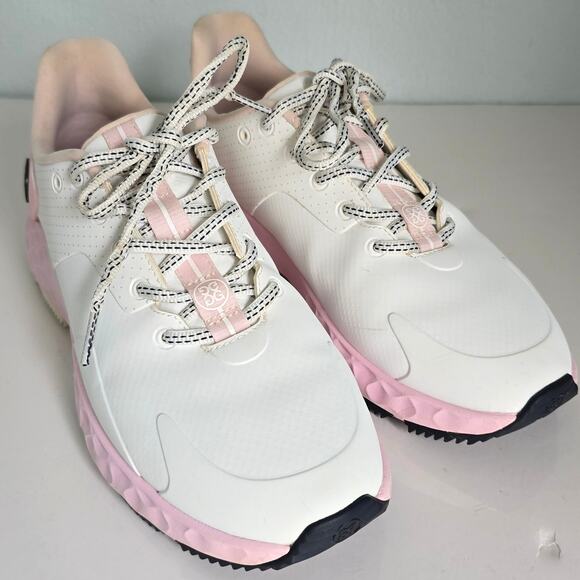 G/fore Perforated MG4+ Contrast Golf Shoe Women's 9 Snow Blush Athletic Birdies - Picture 1 of 11